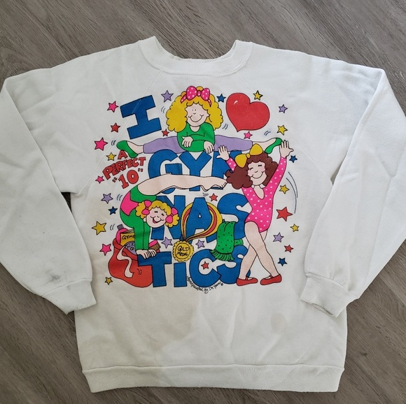 I'm Yours Other - Vintage Girls Gymnastics Sweatshirt - Sz L